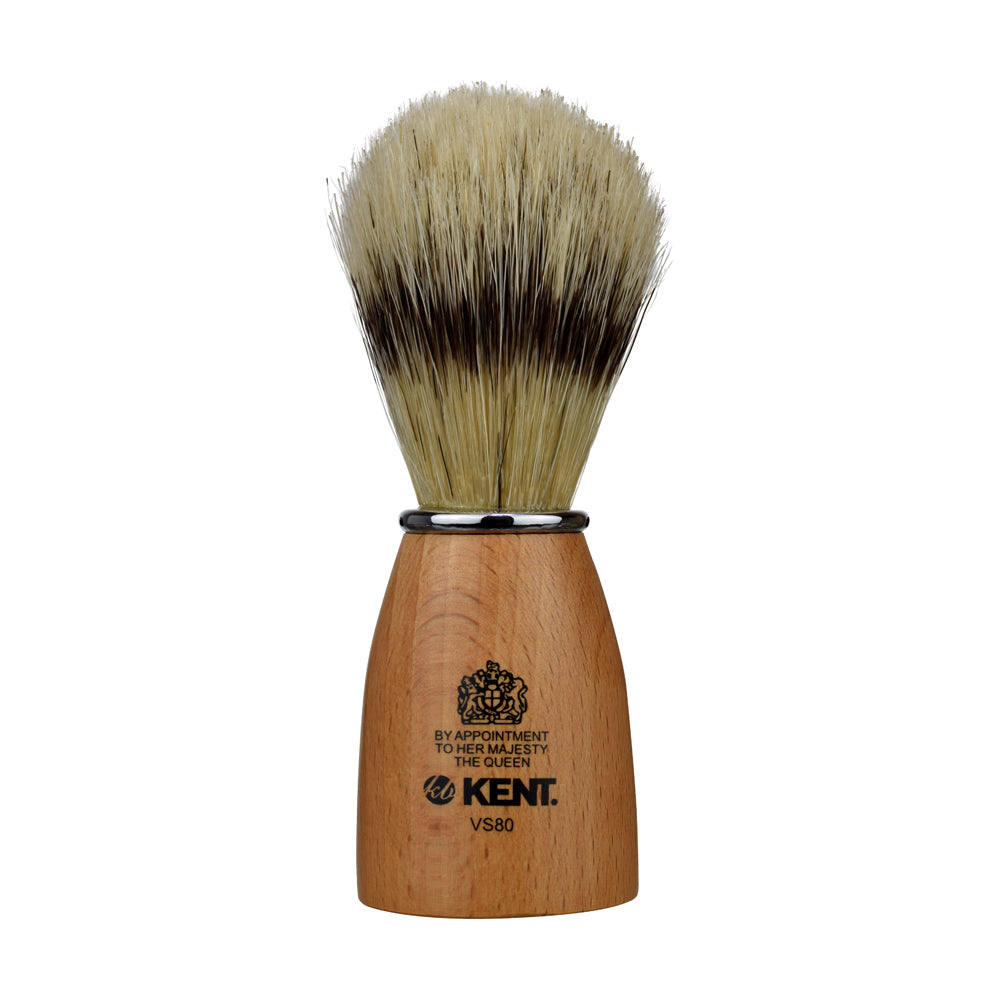 kent-vs80-rasierpinsel-holz-klein-dachseffekt-borsten image 2