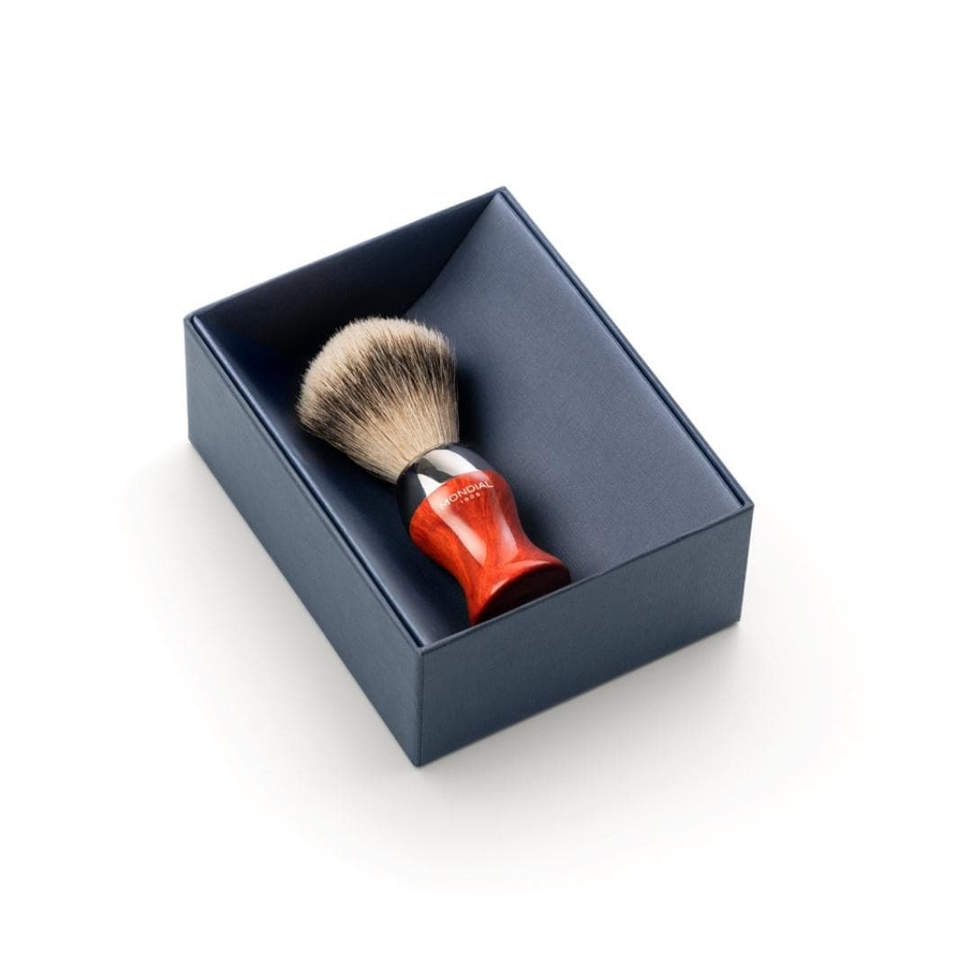 mondial-heritage-rasierpinsel-radica-briarholz-mit-ecosilvertip-synthetic image 2