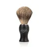 mondial-panther-rasierpinsel-best-badger-dachshaar-aluminium-mattschwarz image 1
