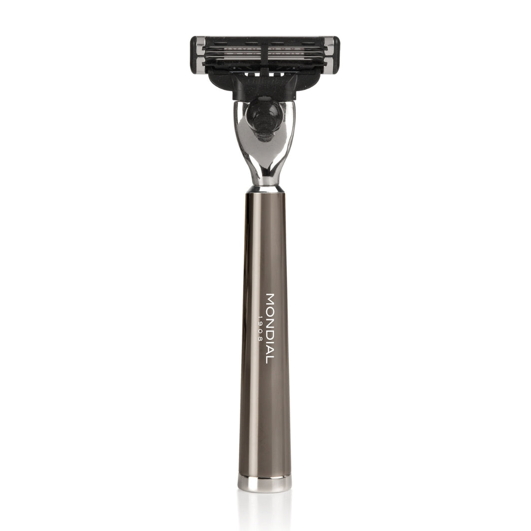 mondial-vespucci-systemrasierer-ruthenium-metall-griff image 3
