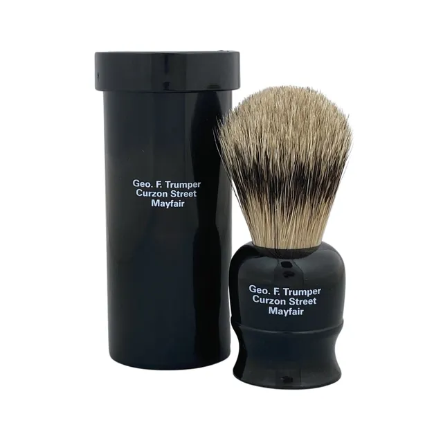 geo-trumper-black-super-badger-rasierpinsel-mit-etui-reise image 1