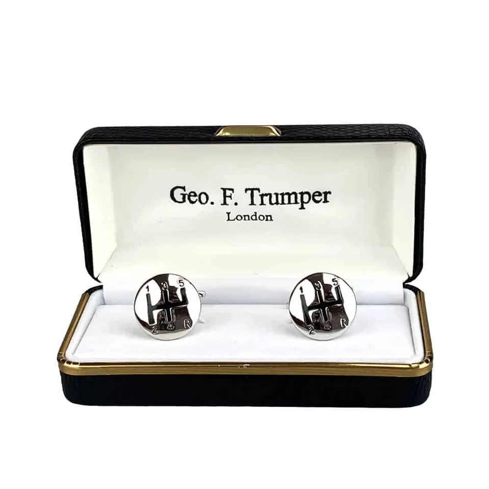 geo-trumper-gear-lever-cufflinks-manschettenkn-pfe-schalthebel image 1