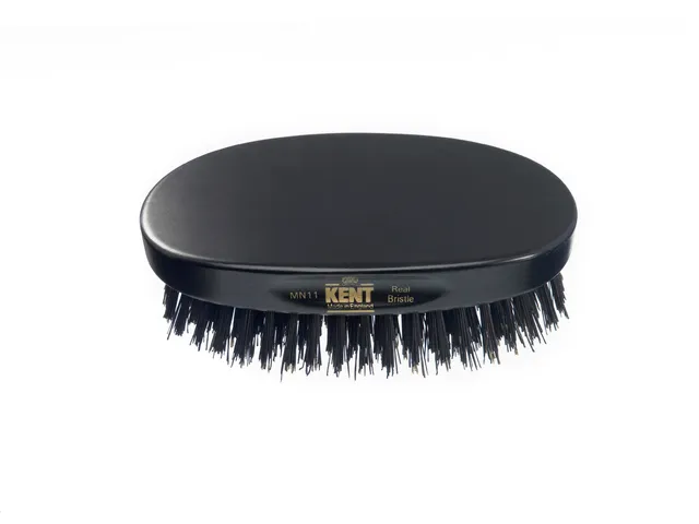 kent-mn11-bart-und-haarb-rste-oval-ebony-mit-reinen-schwarzen-borsten image 1