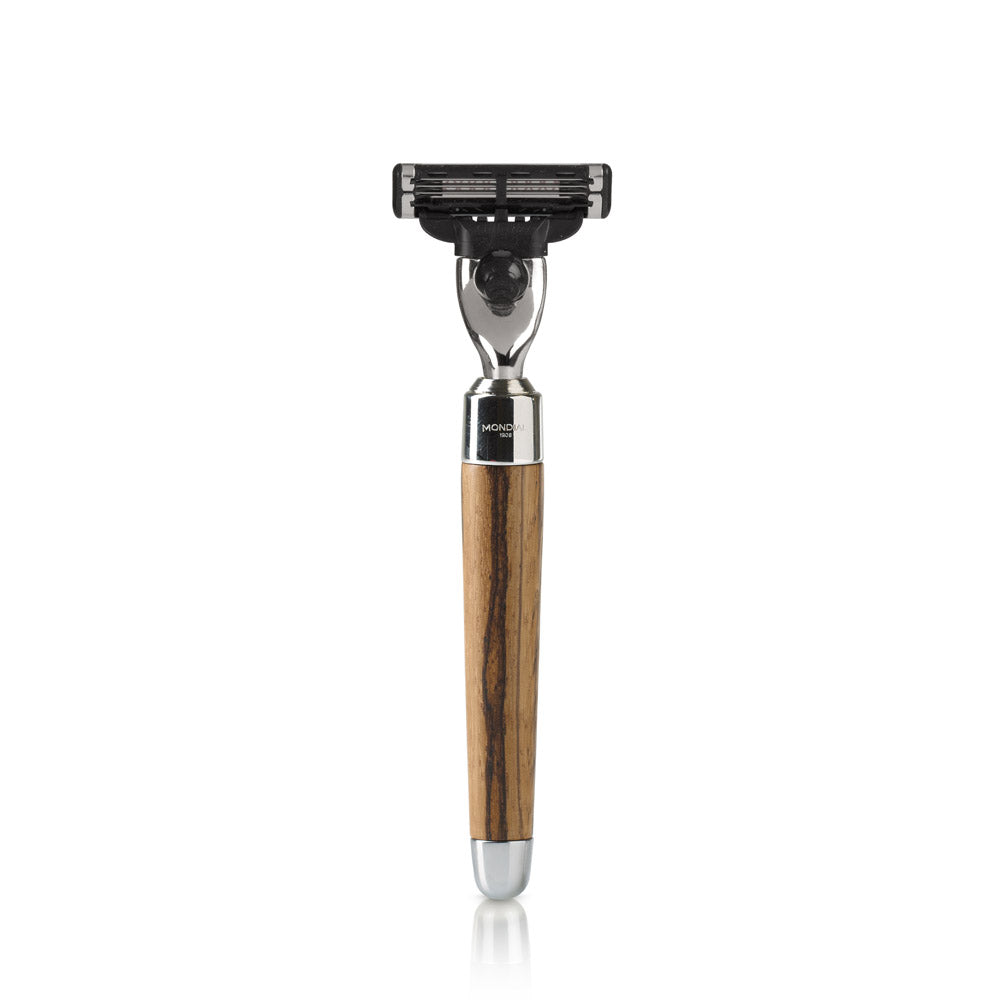 mondial-sphaera-systemrasierer-griff-zebranoholz-f-r-gillette-klingen image 2