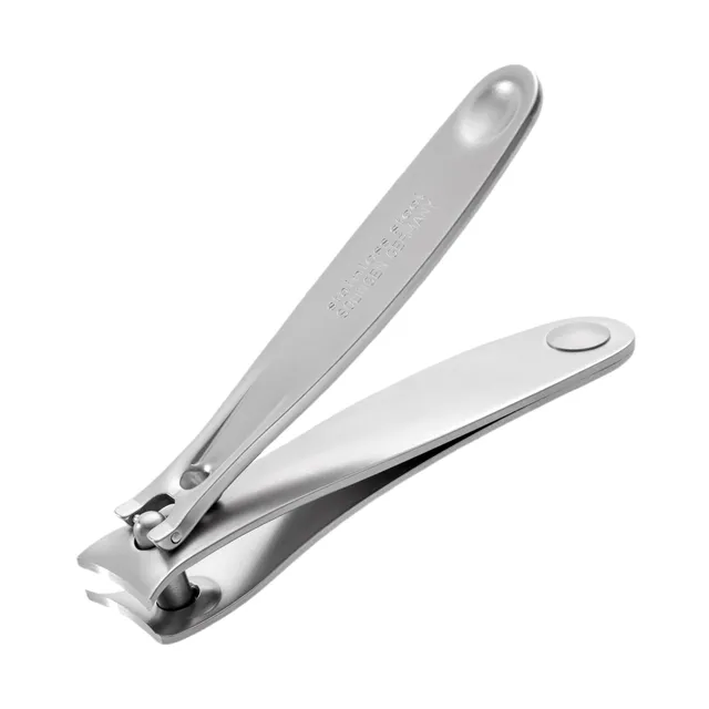 dovo-nagelknipser-504-gro-edelstahl-mit-schwarzer-lederstulpe image 1