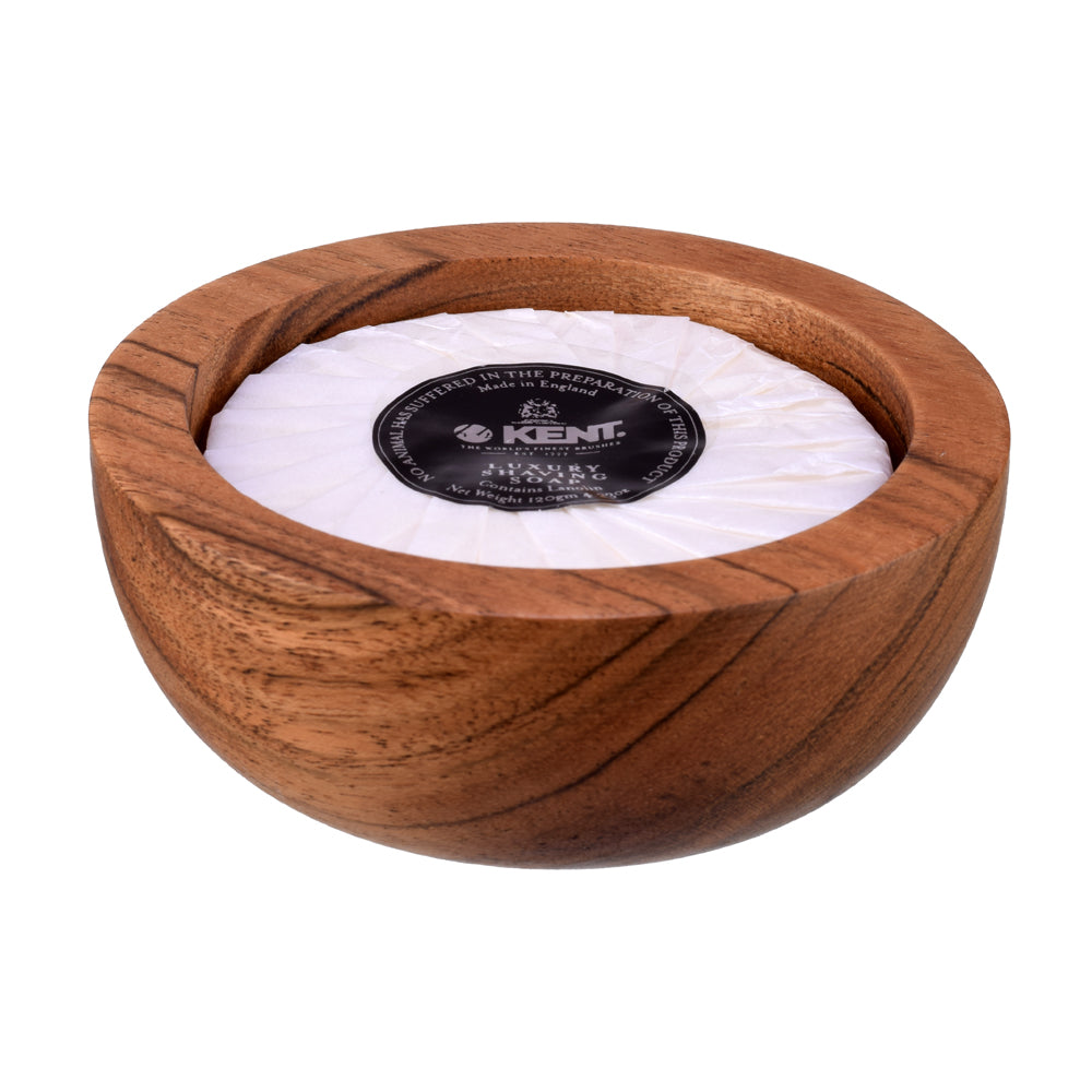 kent-sb6-rasierschale-dark-wood-mit-luxus-rasierseife image 3