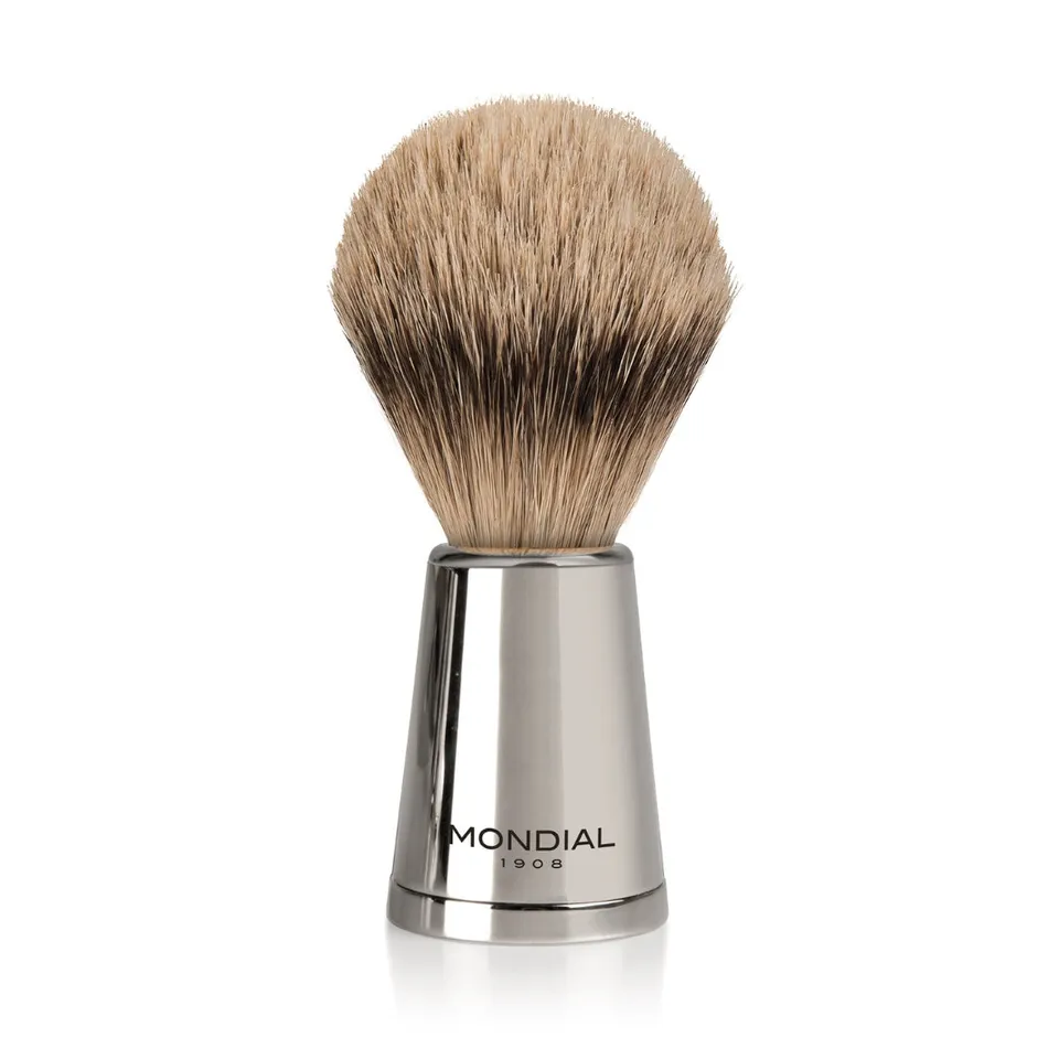 mondial-vespucci-rasierpinsel-metall-nickel-super-badger image 1