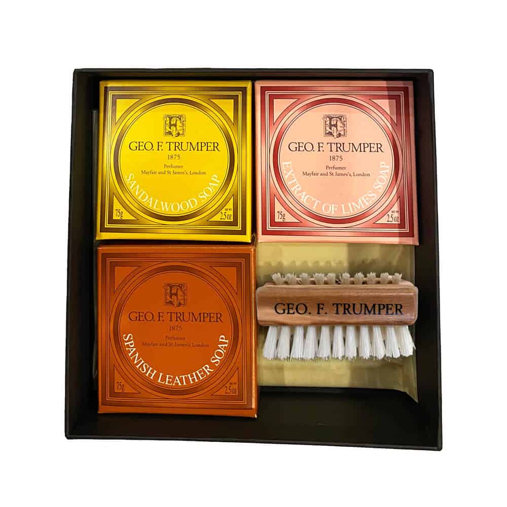 geo-trumper-hand-care-set-handseifen-trio-mit-nagelb-rste-in-geschenkbox image 2