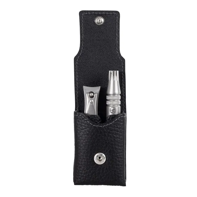 dovo-set-1-pflegeset-nagelknipser-klipette-im-lederetui image 1