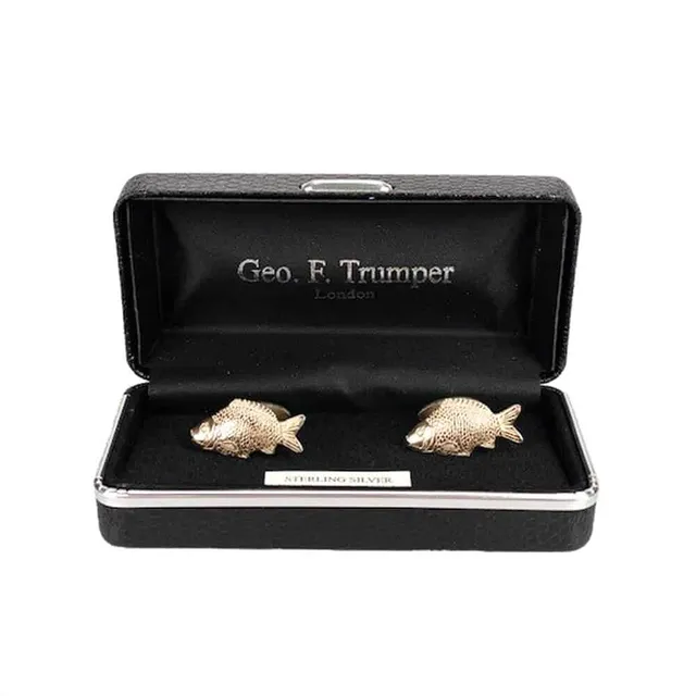 geo-trumper-sterling-silver-fish-cufflinks-manschettenkn-pfe-fisch image 1