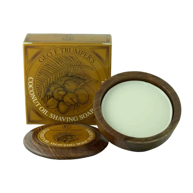 geo-trumper-coconut-oil-hard-shaving-soap-feste-rasierseife image 1