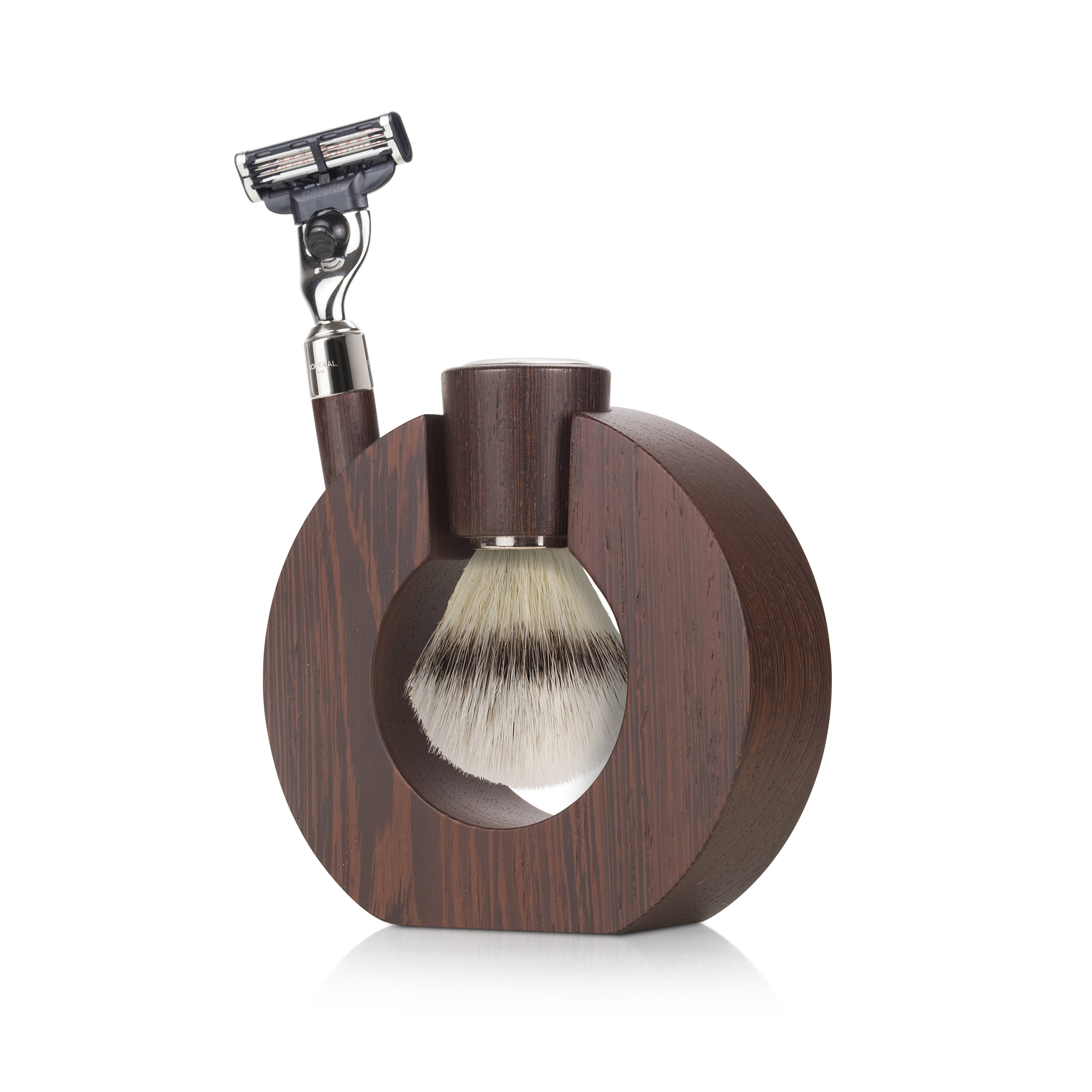 mondial-1908-sphaera-rasierset-weng-holz-silvertip-pinsel-fusion-rasierer image 8