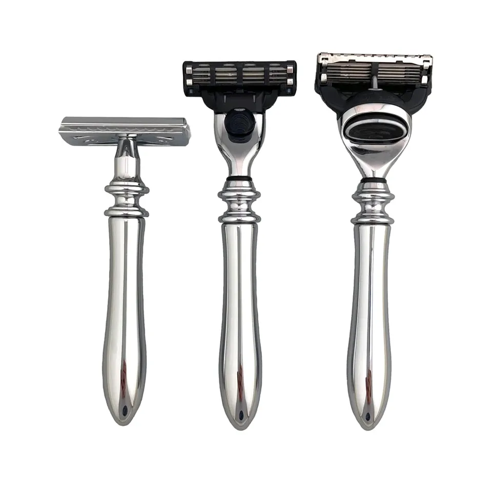 geo-trumper-chrome-warwick-rasierer-mach3-fusion-hobel image 1