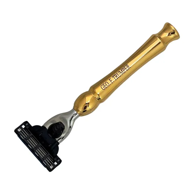 geo-trumper-mach3-rasierer-gold-vergoldet image 1