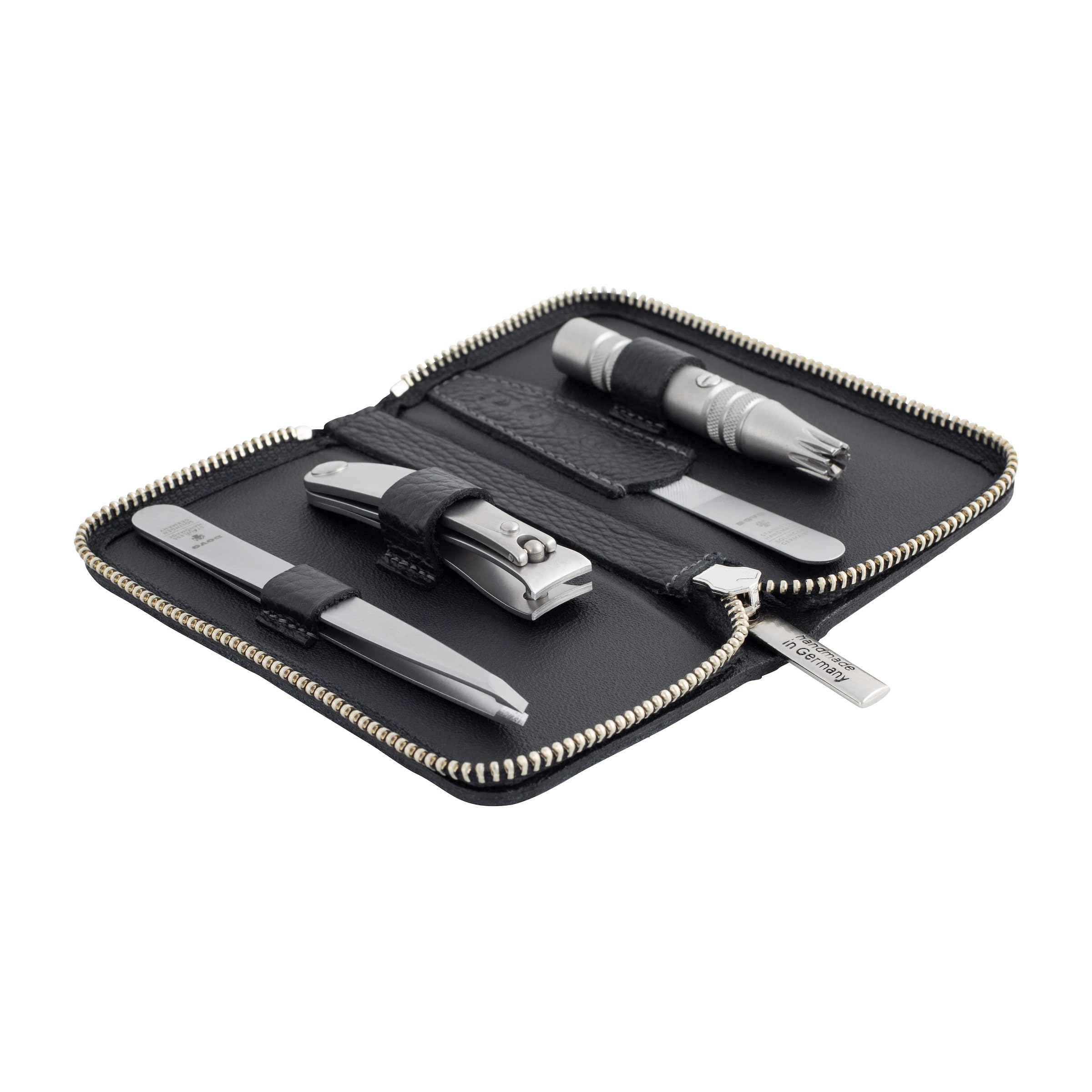 dovo-set-4-pflegeset-nagelschere-klipette-pinzette-feile image 3