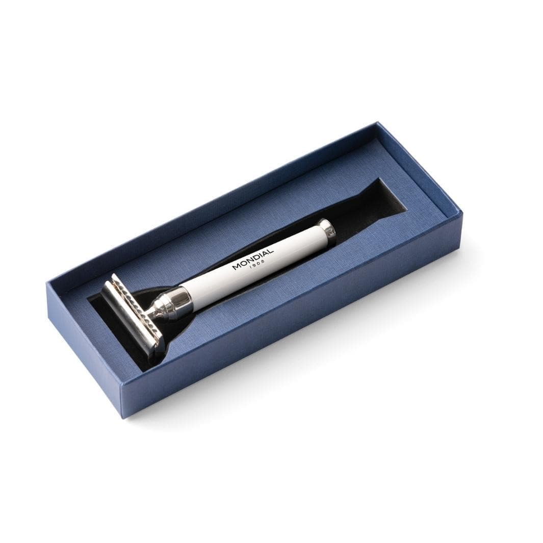 mondial-premium-rasierhobel-wei-es-resin-chrom-geschlossener-kamm image 2