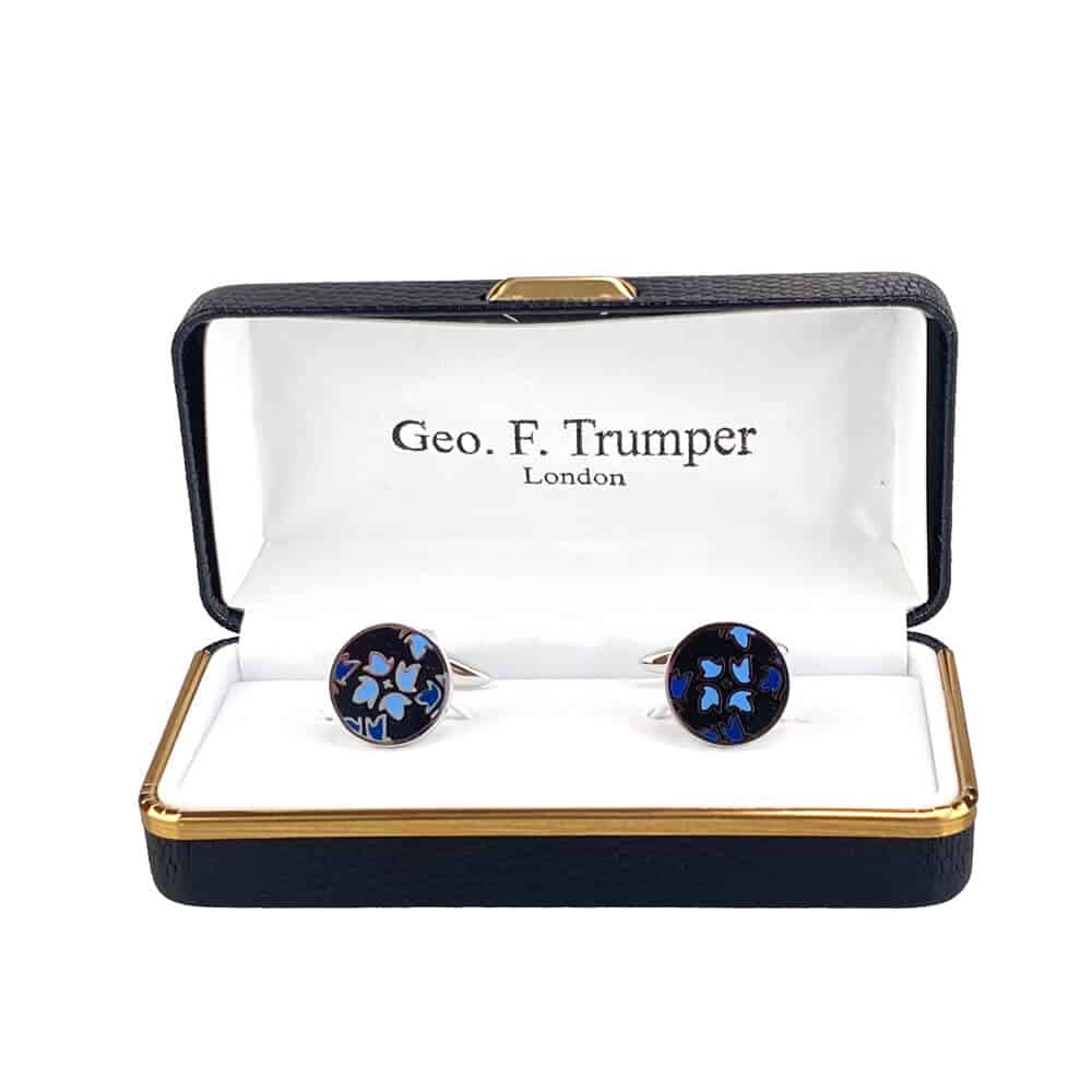 geo-trumper-round-black-blue-design-manschettenkn-pfe image 1
