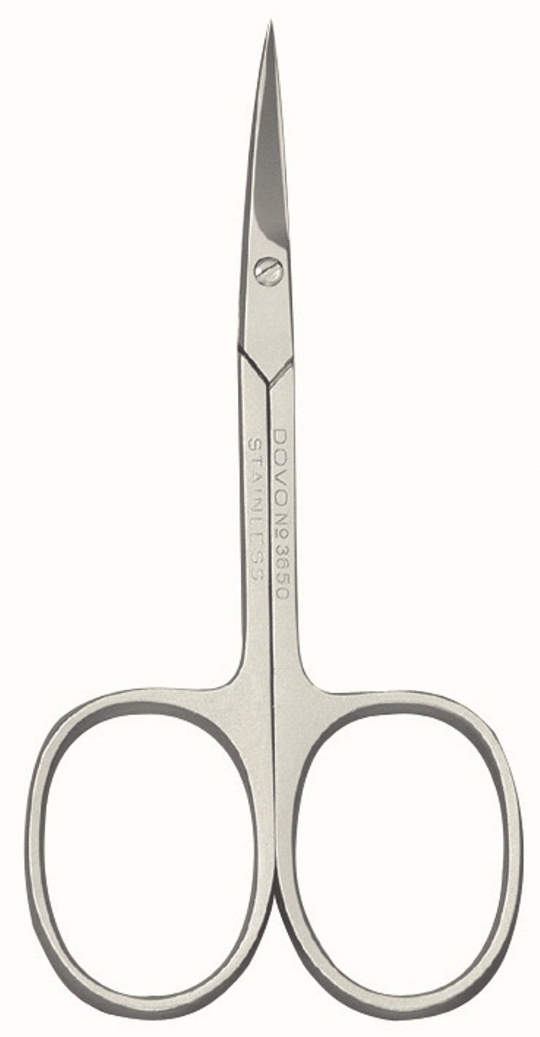 dovo-hautschere-3650-gebogen-9-cm-edelstahl-matt image 1