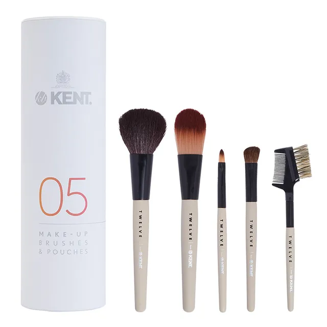 kent-essentials-5-teiliges-make-up-pinselset-gift-set-30-im-reise-etui image 1