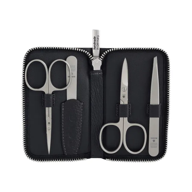 dovo-set-5-manik-re-nagelpflegeset-4-tlg-lederetui image 1