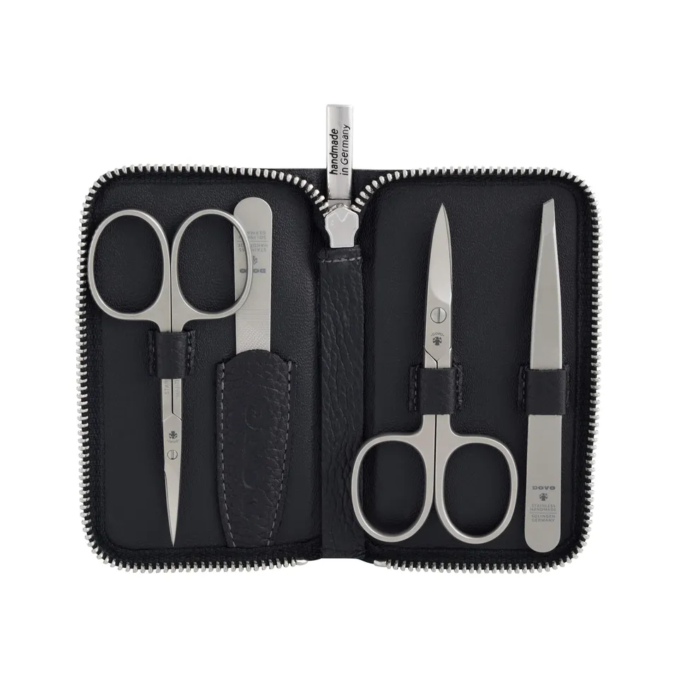 dovo-set-5-manik-re-nagelpflegeset-4-tlg-lederetui image 1