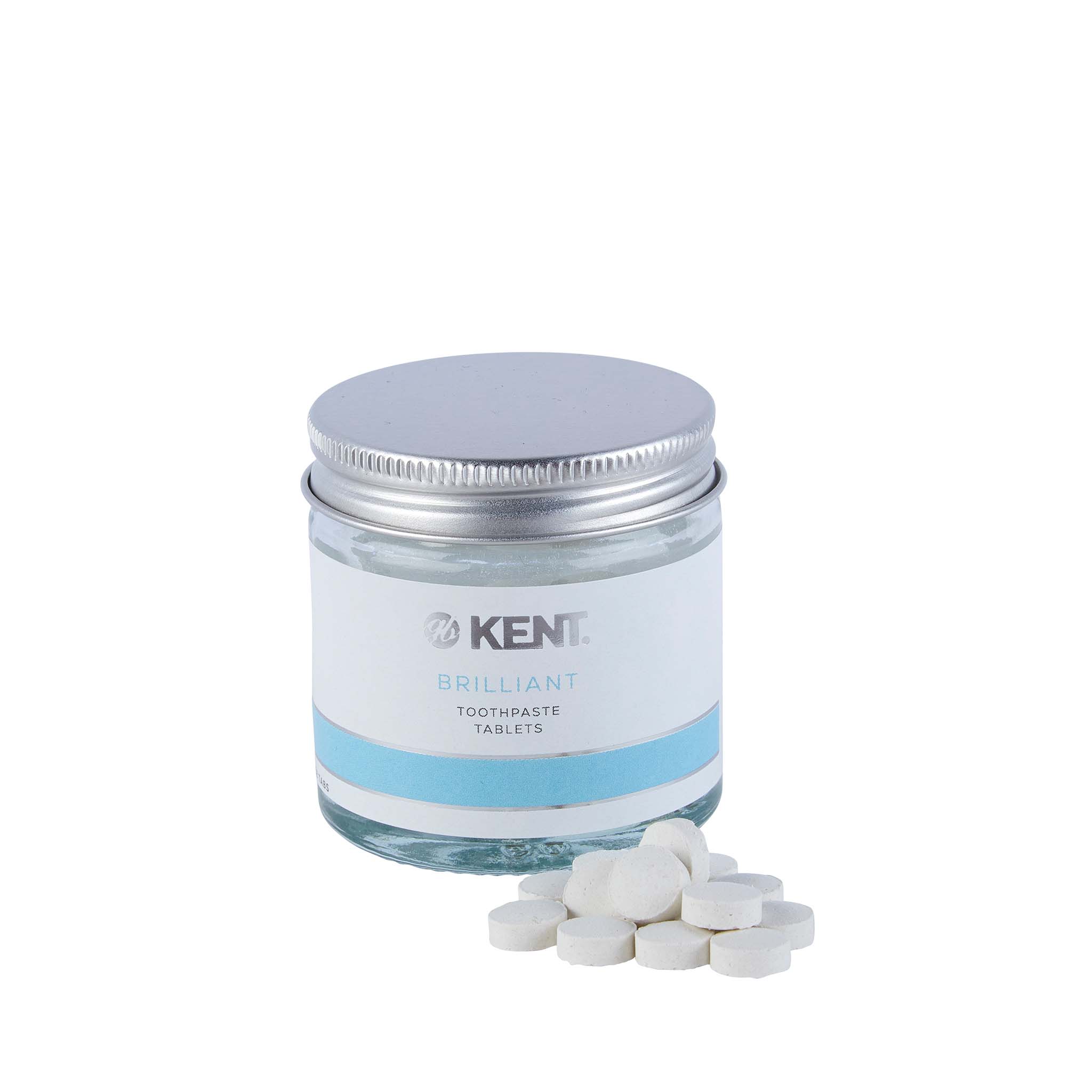 kent-ko-12-brilliant-zahnpasta-tabletten-im-glas-62-tabs-whitening image 1