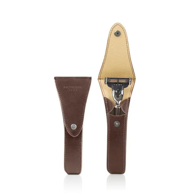 mondial-rasierer-etui-toskanisches-leder-regular-16x5-cm image 1