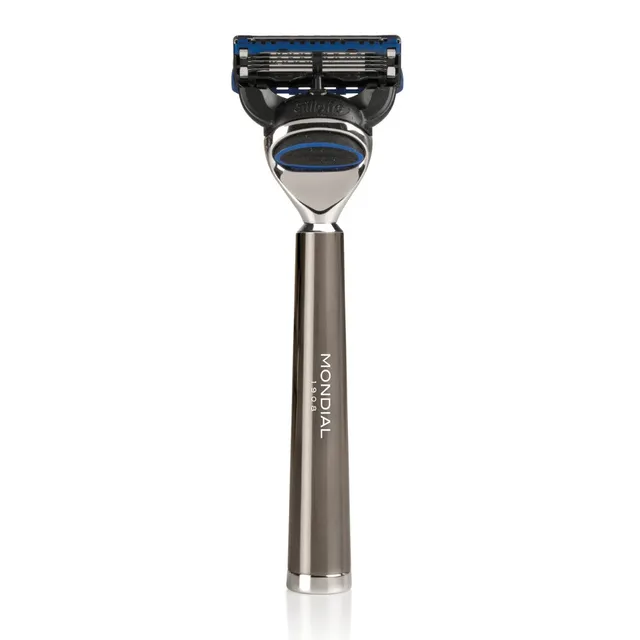 mondial-vespucci-systemrasierer-ruthenium-metall-griff image 1