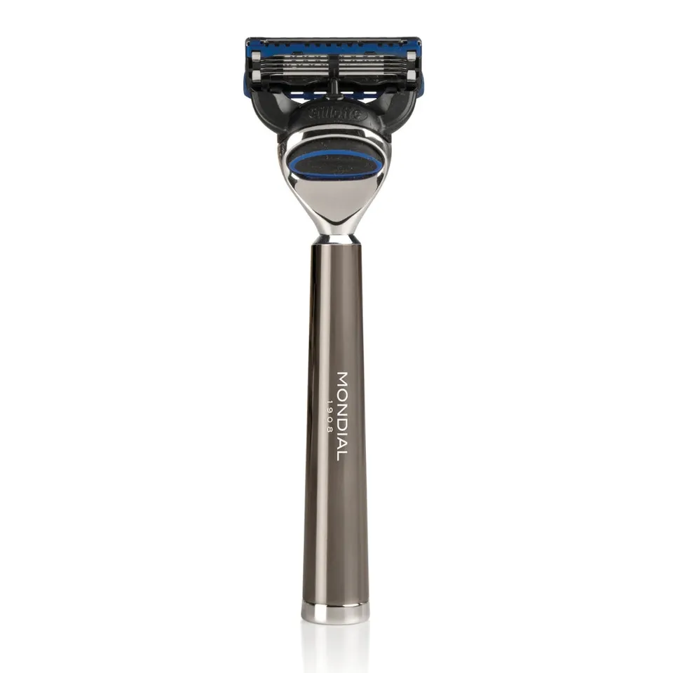 mondial-vespucci-systemrasierer-ruthenium-metall-griff image 1