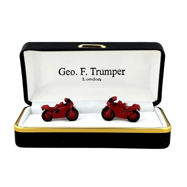 geo-trumper-rote-motorrad-manschettenkn-pfe image 1