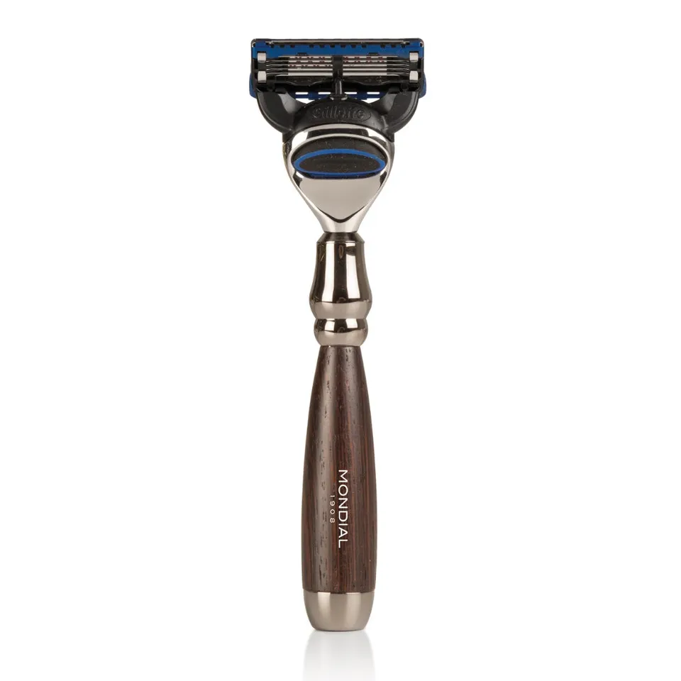 mondial-prestige-systemrasierer-griff-weng-holz-f-r-fusion-mach3 image 1