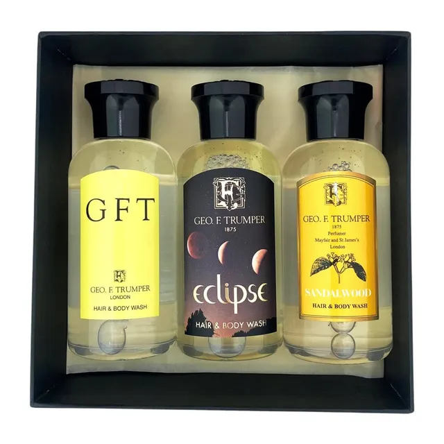 geo-f-trumper-bath-and-shower-trio-set-3x-100ml-haar-und-body-wash image 1