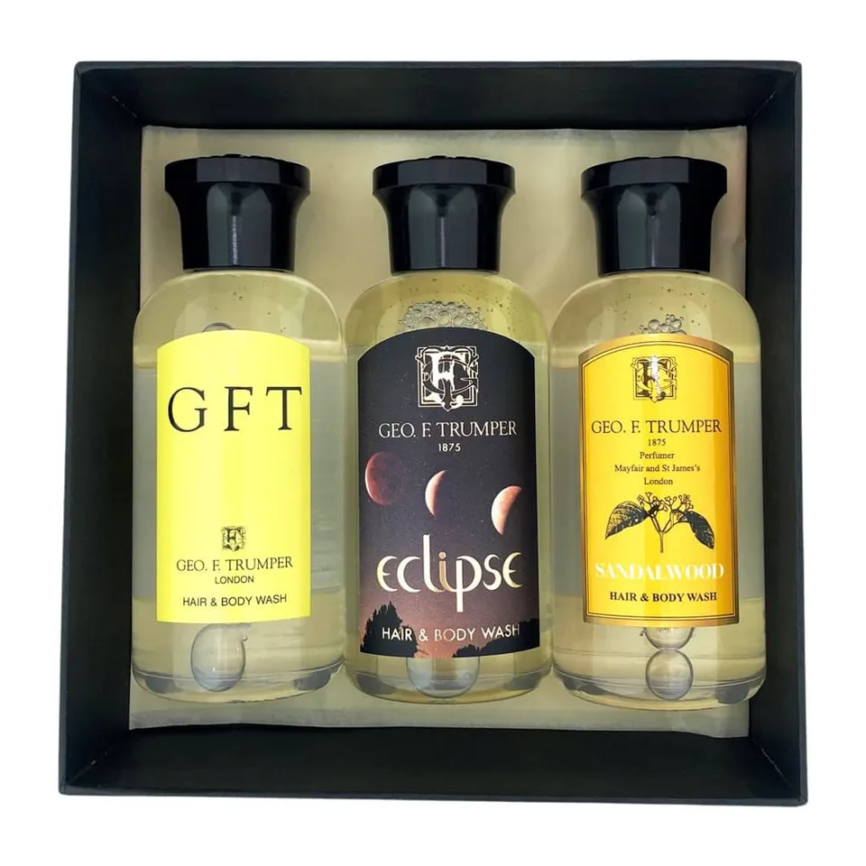 geo-f-trumper-bath-and-shower-trio-set-3x-100ml-haar-und-body-wash image 1