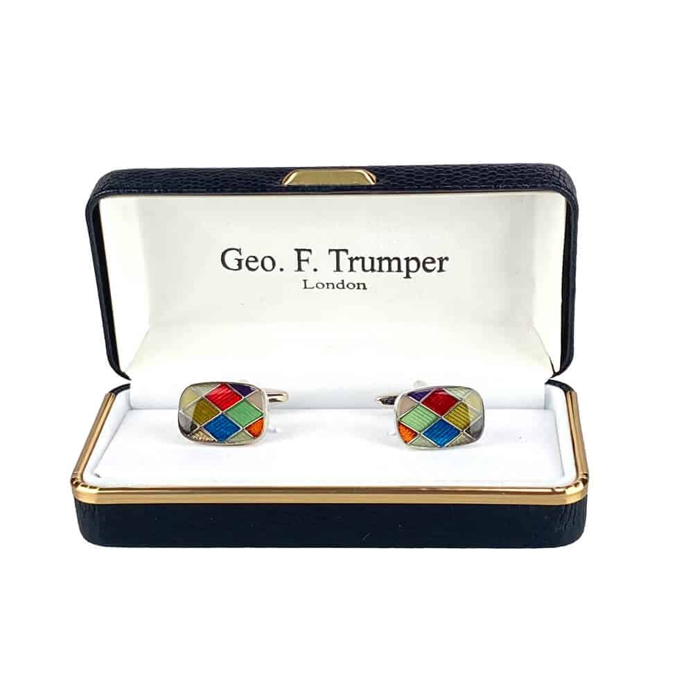 geo-trumper-rectangle-harlequin-cufflinks-manschettenkn-pfe-bunt image 1