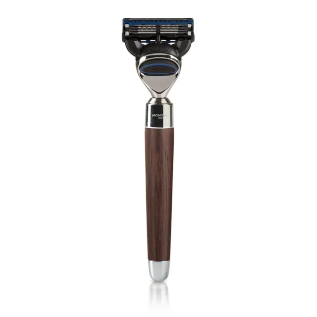 mondial-sphaera-systemrasierer-griff-aus-weng-holz image 1