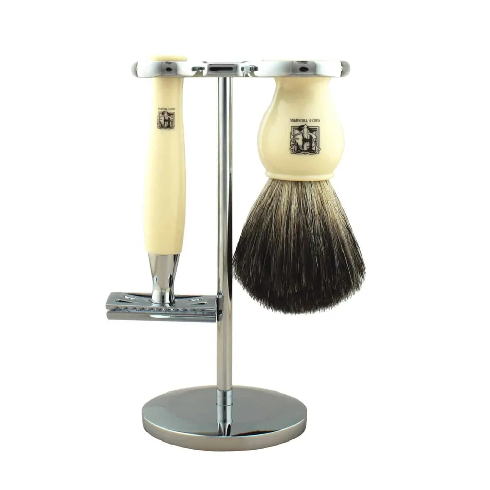 geo-f-trumper-rasierset-simulated-ivory-pb-mit-st-nder-konfigurierbar image 1