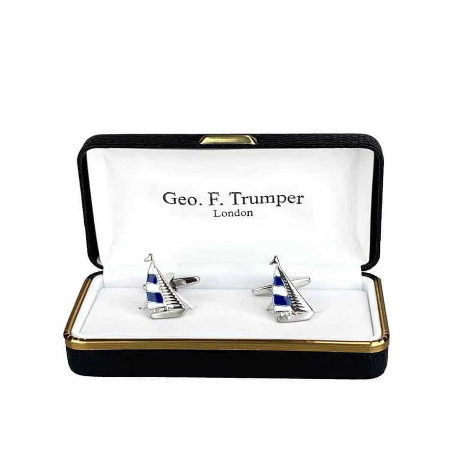geo-trumper-blue-yacht-manschettenkn-pfe-cufflinks-mit-box image 1