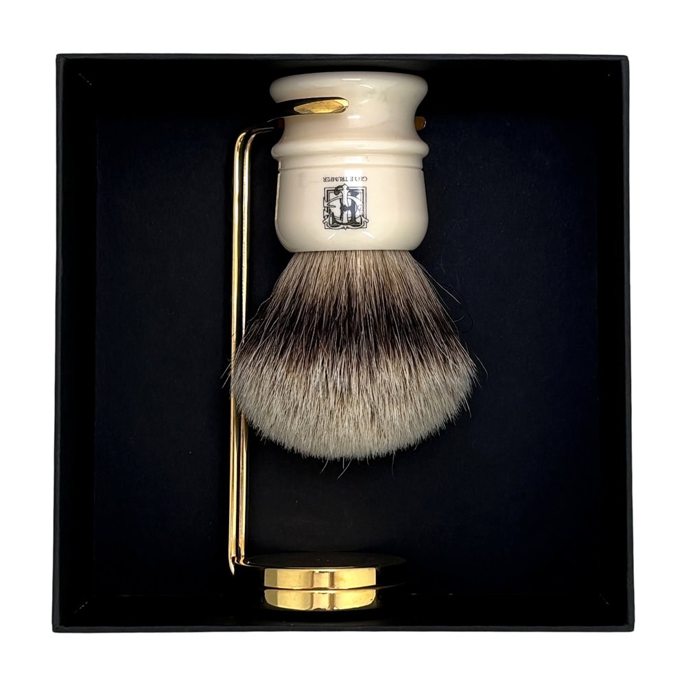geo-trumper-set-3-pinsel-st-nder-gold-mit-cb2-super-badger-pinsel image 2
