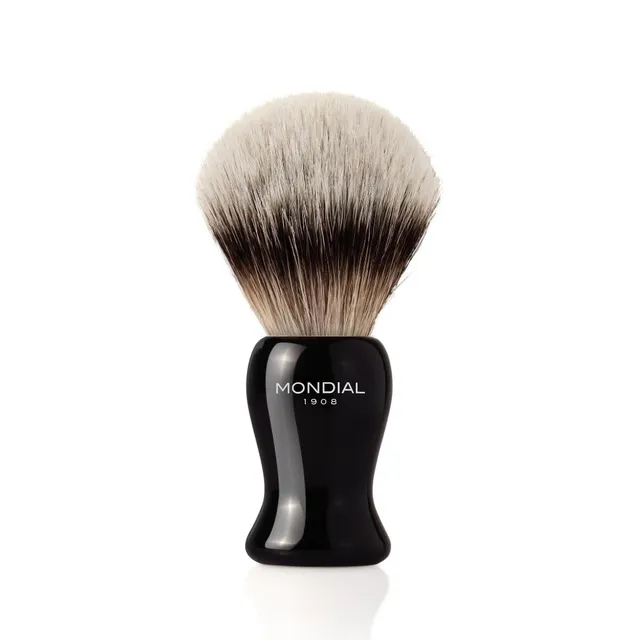 mondial-gibson-rasierpinsel-black-resin-high-mountain-badger image 1