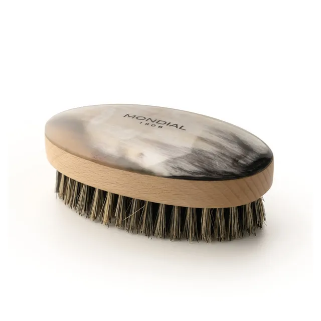 mondial-ovale-bartb-rste-naturhorn-120mm-mit-wildschweinborsten image 1