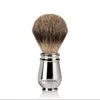 mondial-deluxe-rasierpinsel-chrom-metall-best-badger-dachshaar image 1