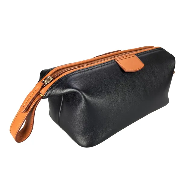 geo-f-trumper-wetpack-small-carbon-sand-leder-kulturtasche image 1