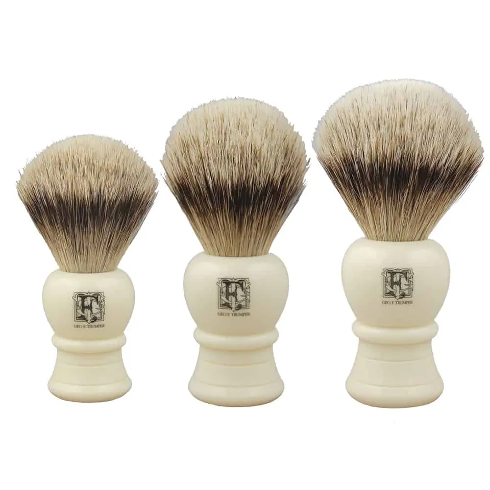 geo-trumper-sb-range-rasierpinsel-super-badger-simulated-ivory image 1