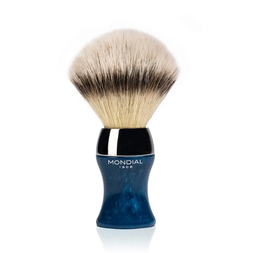 mondial-heritage-rasierpinsel-axolute-blue-resin-ecosilvertip image 1