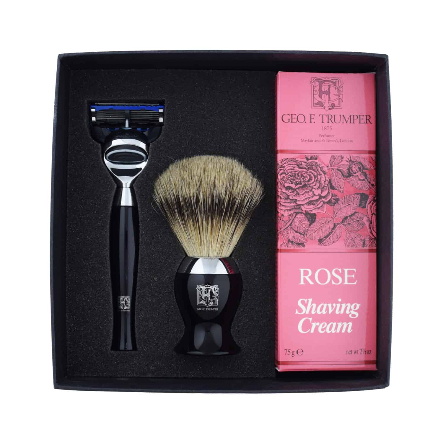 geo-trumper-fusion-shaving-gift-set-rasierer-super-badger-pinsel-creme image 3