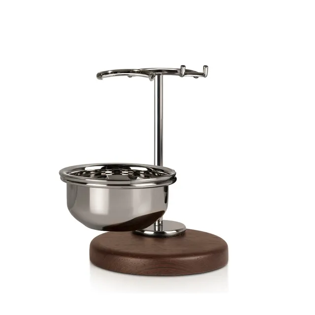 mondial-prestige-rasier-pinselst-nder-weng-holz-mit-schale image 1