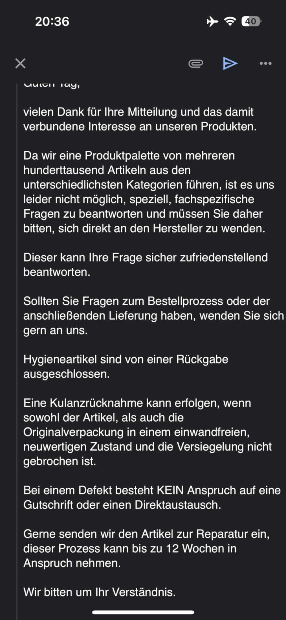 Ruhiges, gründliches Rasieren