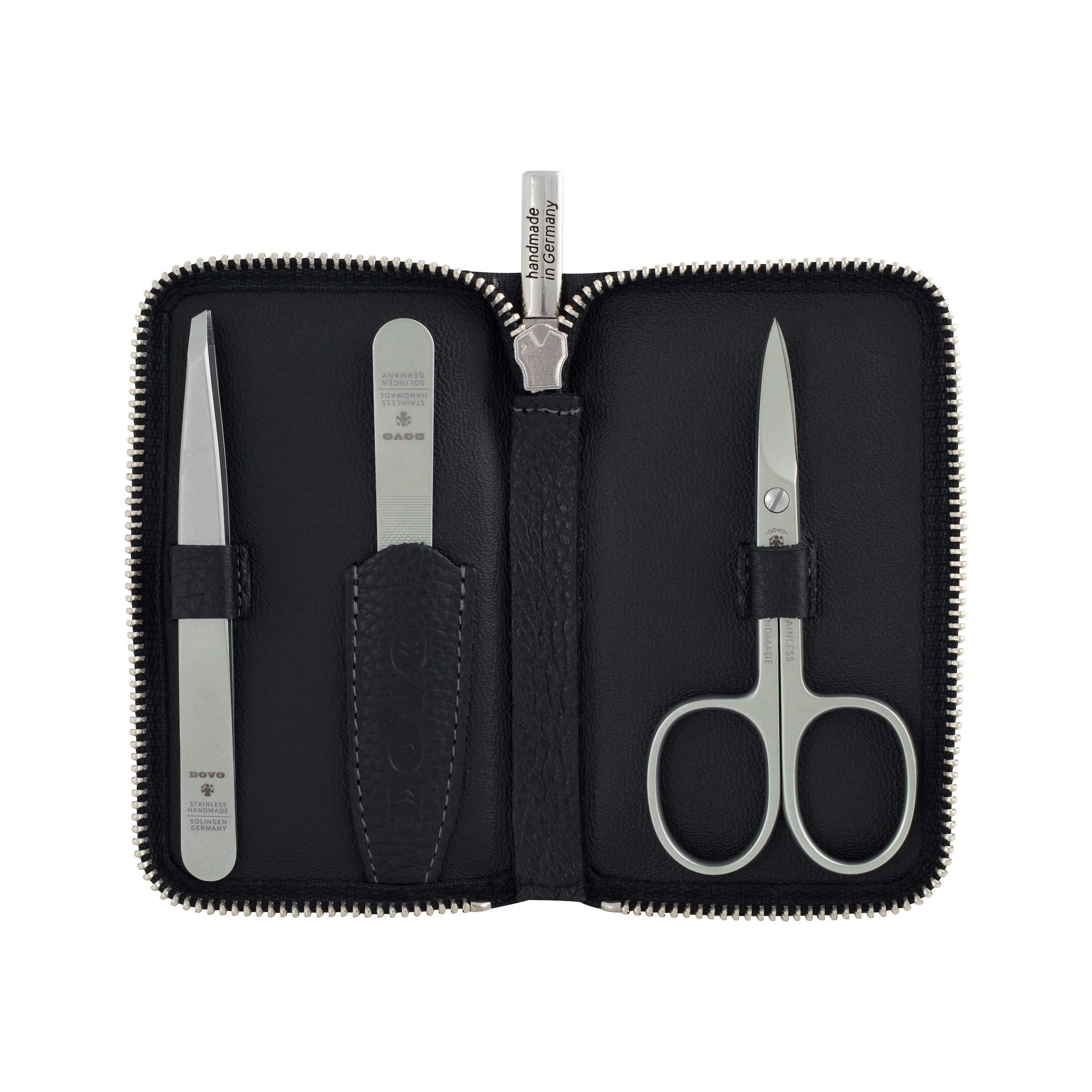 dovo-set-3-nagelpflegeset-schere-feile-pinzette image 1