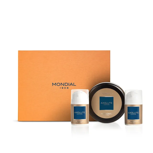 mondial-gift-set-royal-axolute-rasierset-mit-creme-und-pflegetrio image 1