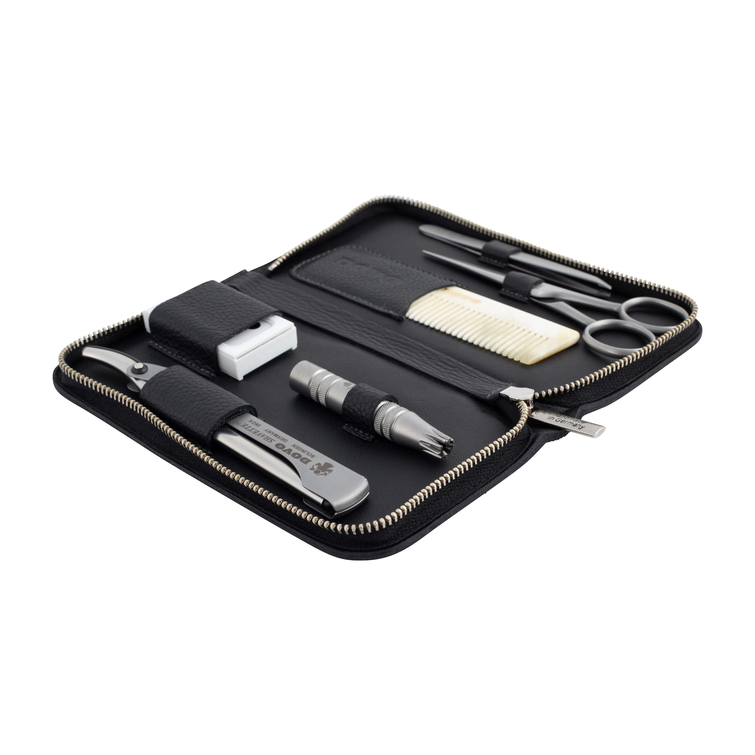dovo-set-6-premium-shavette-edelstahl-klipette-hornkamm image 3
